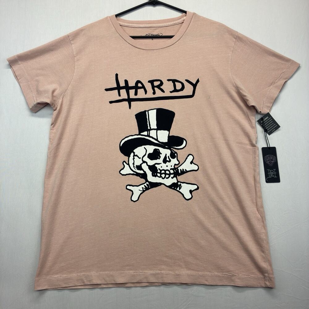 Ed Hardy T Shirt Men’s Large Blue Death Or Glory Graphic Tattoo Y2K NWT